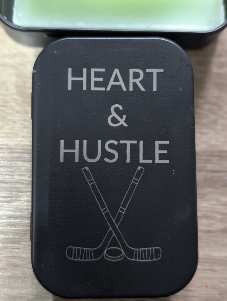 Engraved Wax Tin